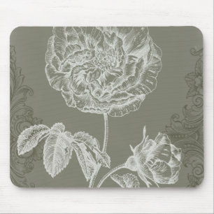 Floral Relief I Mouse Mat