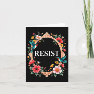 Floral Resist Trump _2 Card