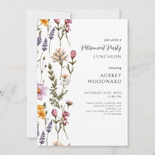 Floral Retirement Party Invitation