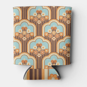 Floral Retro: 70s Wallpaper Revival Can Cooler