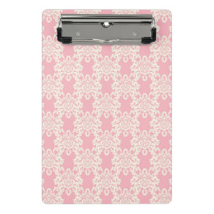 Floral retro damask mini clipboard