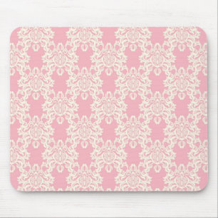 Floral retro damask mouse mat
