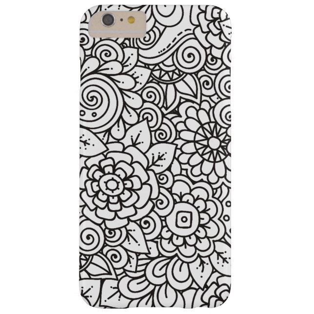Floral Retro Doodle Case-Mate iPhone Case (Back)