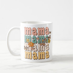 Floral Retro Mama Coffee Mug