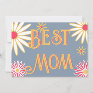 Floral Retro Mother's day Card