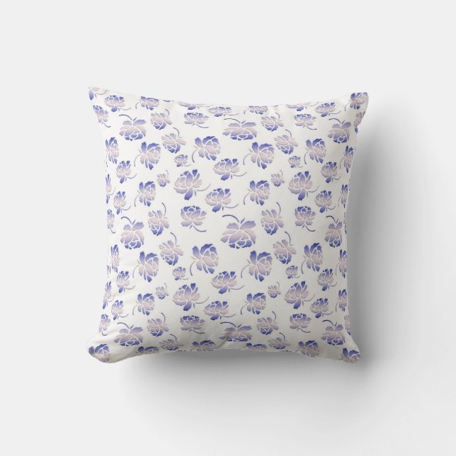 floral retro pattern cushion (Front)