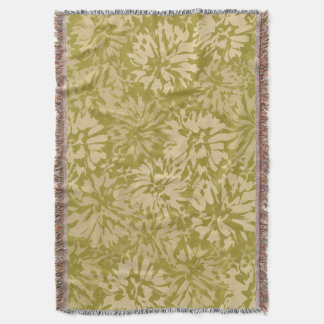 Floral retro pattern in boho style. throw blanket