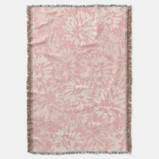 Floral retro pattern in boho style. throw blanket