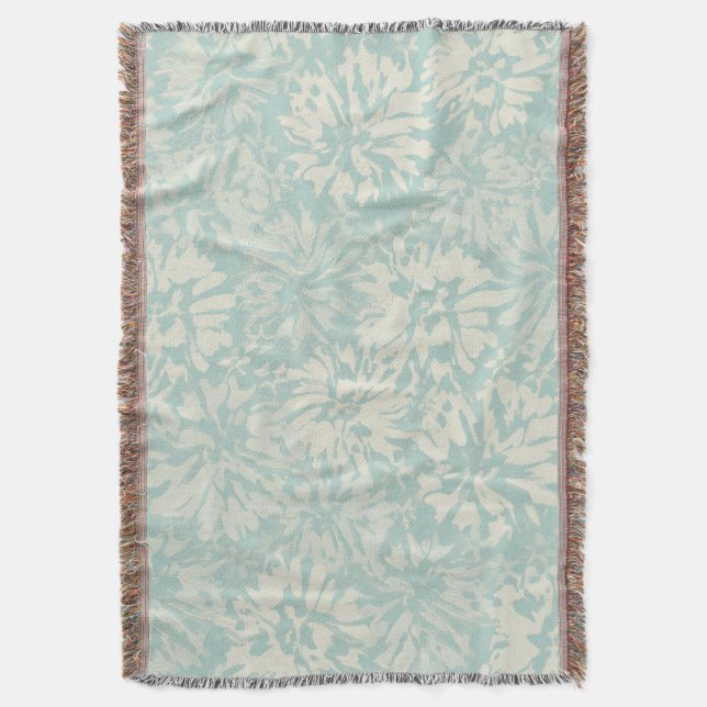 Floral retro pattern in boho style. throw blanket (Front Vertical)