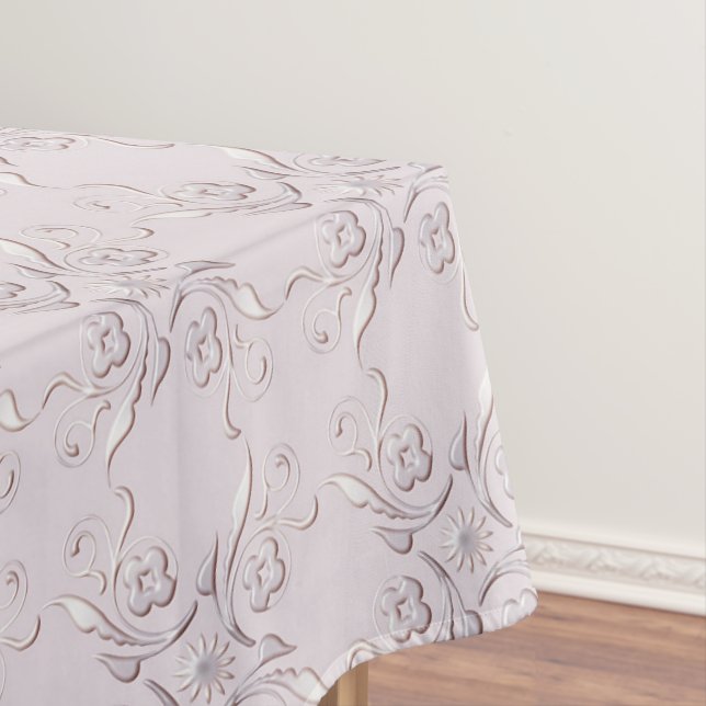 floral retro pattern tablecloth (In Situ)