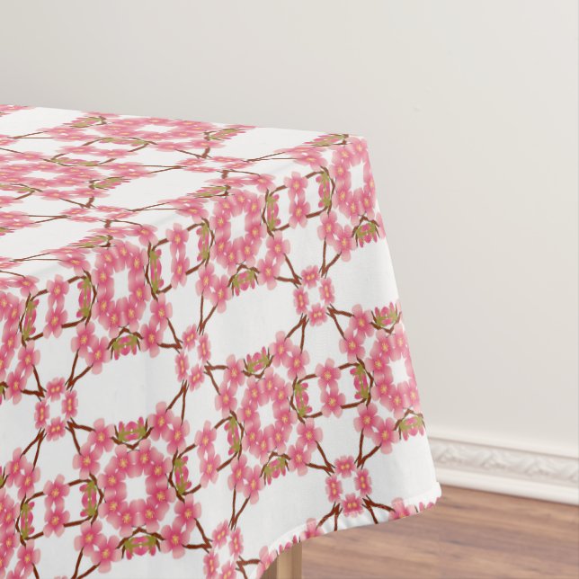 floral retro pattern tablecloth (In Situ)