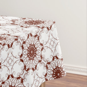 Floral retro pattern tablecloth