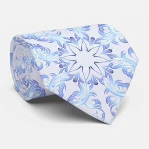 Floral Retro Royal Pattern Tie