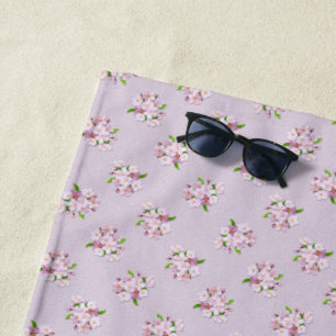 Floral retro spring  pattern. beach towel