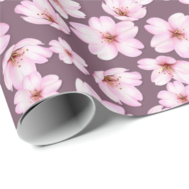 Floral retro spring  pattern. wrapping paper (Roll Corner)
