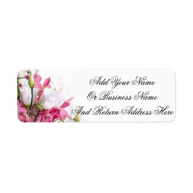 Floral Return Address Labels (Front)
