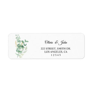 Floral Return Address Labels
