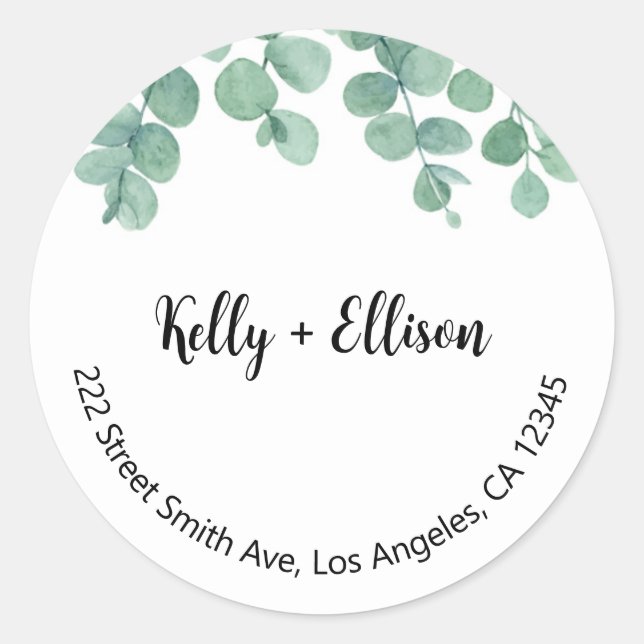 Floral Return Address Labels (Front)