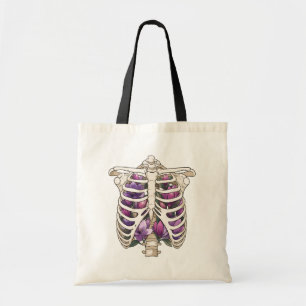Floral Ribs Tote Bag
