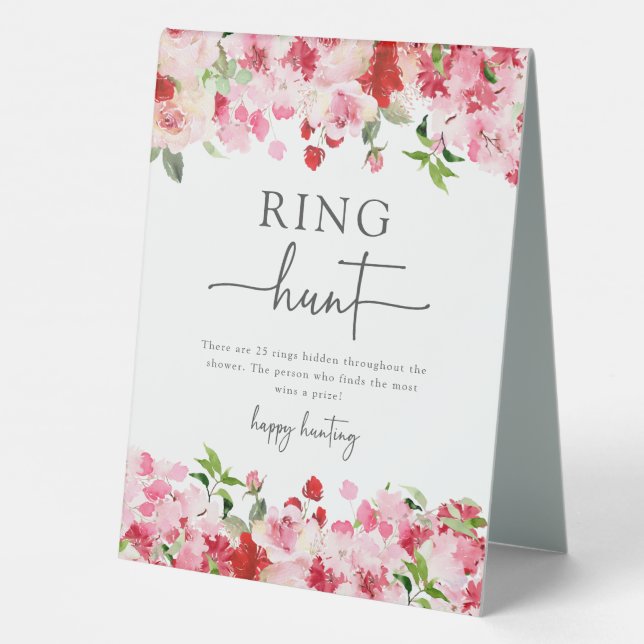 Floral Ring Hunt Sign (Back)