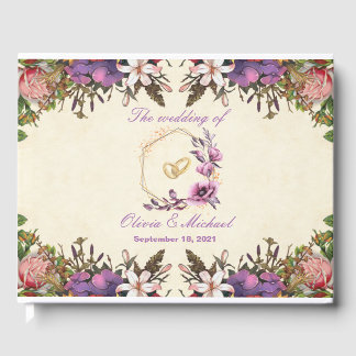 Floral-rings Guest Book