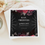 Floral Rip 20s 30th Birthday Party Paper Napkin<br><div class="desc">Elevate your 30th birthday bash with our 'Floral Rip 20s' Paper Napkins! Featuring a stylish design that captures the essence of the roaring twenties, these napkins add a touch of elegance to your celebration. Perfect for serving snacks or drinks, they're an essential addition to your party supplies. Make your milestone...</div>