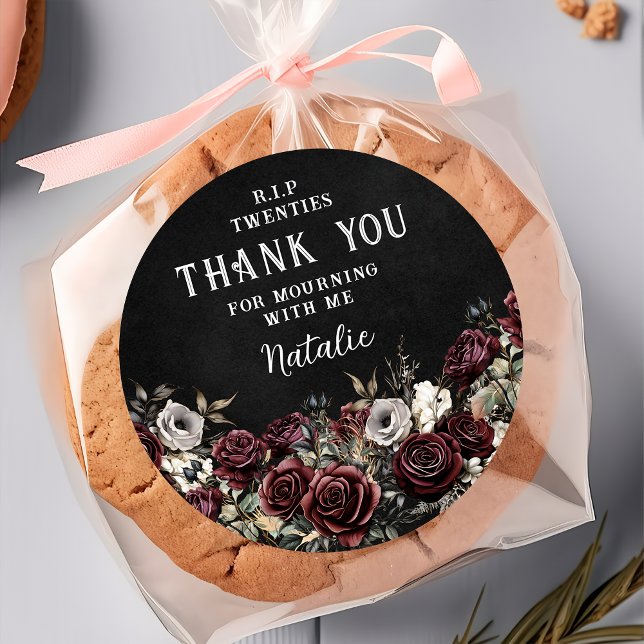 Floral RIP Twenties 30th Birthday Sticker (Creator Uploaded)