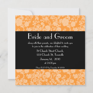 Floral Rococo Wedding, 5.25"x5.25" invitation