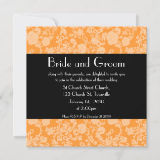 Floral Rococo Wedding, 5.25"x5.25" invitation