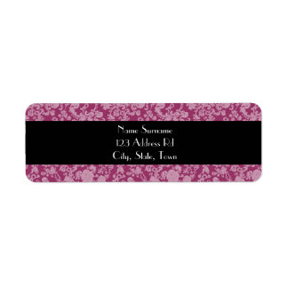 Floral Rococo Wedding, return address label