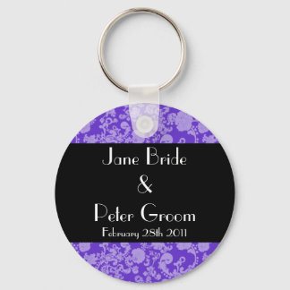 Floral Rococo Wedding, souvenir keychain
