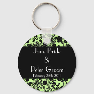 Floral Rococo Wedding, souvenir keychain