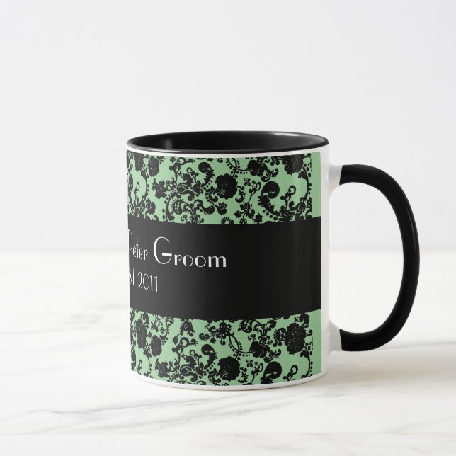 Floral Rococo Wedding, souvenir mug (Right)