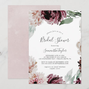 Floral Romance Bridal Shower Invitation