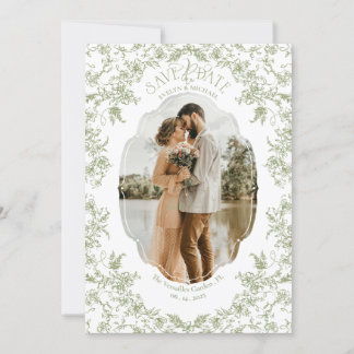 Floral Romance Chinoiserie Classic Love Eucalyptus Save The Date