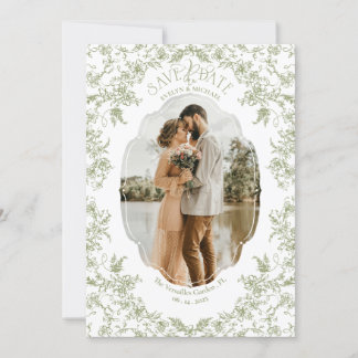 Floral Romance Chinoiserie Classic Love Eucalyptus Save The Date