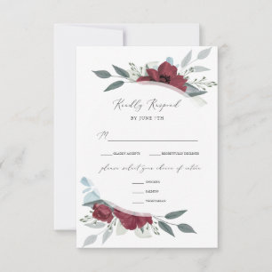 Floral Romance RSVP Card