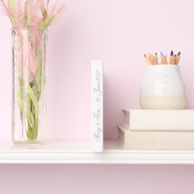 Floral Romantic  Guest Book (Spine)