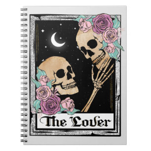 Floral Romantic Skeletons Notebook