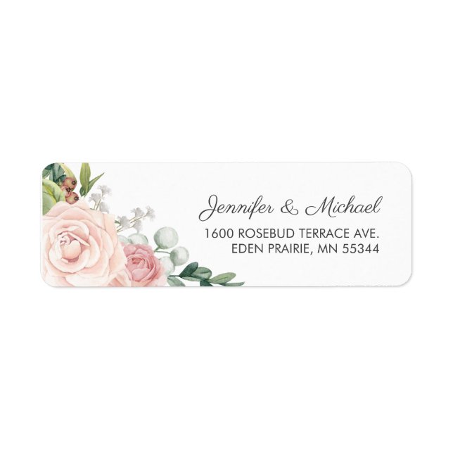 Floral Rose and Greenery Wedding (Front)