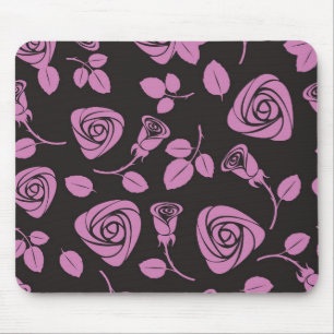 Floral Rose Background Mouse Mat