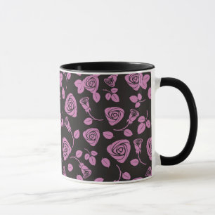 Floral Rose Background Mug