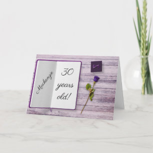 Floral Rose Birthday Pretty Feminine Flower Girly Card