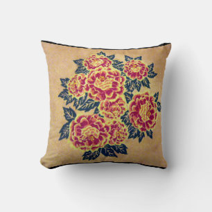 floral rose cushion