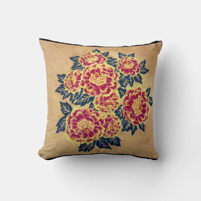 floral rose cushion (Front)