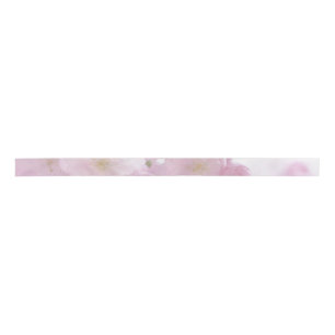 Floral Rose Elegant Modern Plain Pink Satin Ribbon