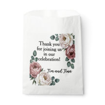 Floral Rose Favour Bag