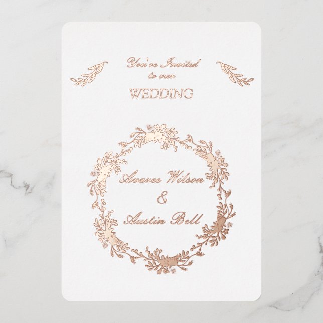 Floral Rose Gold Foil (Front)