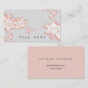 Floral Rose Jewellery Shop Hand Made Florist Business Card