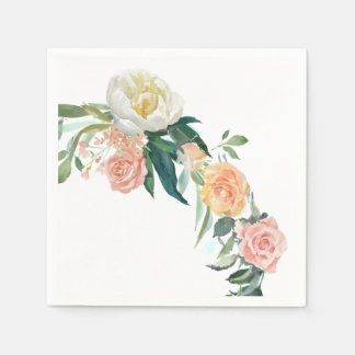 Floral rose Paper Napkins